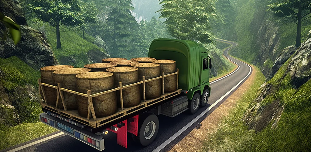 Background لعبة Truck Cargo Simulator Offroad 2025 