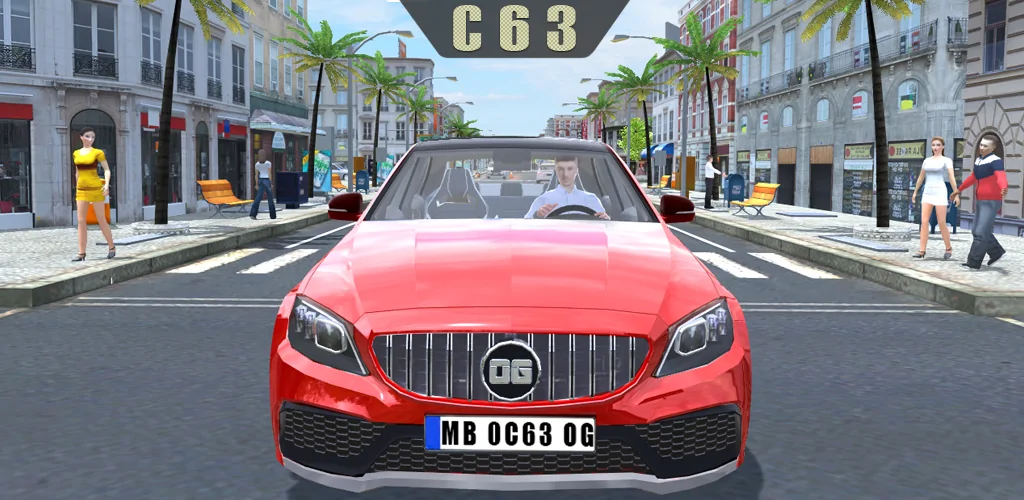 Background لعبة Car Simulator C63 للهاتف 